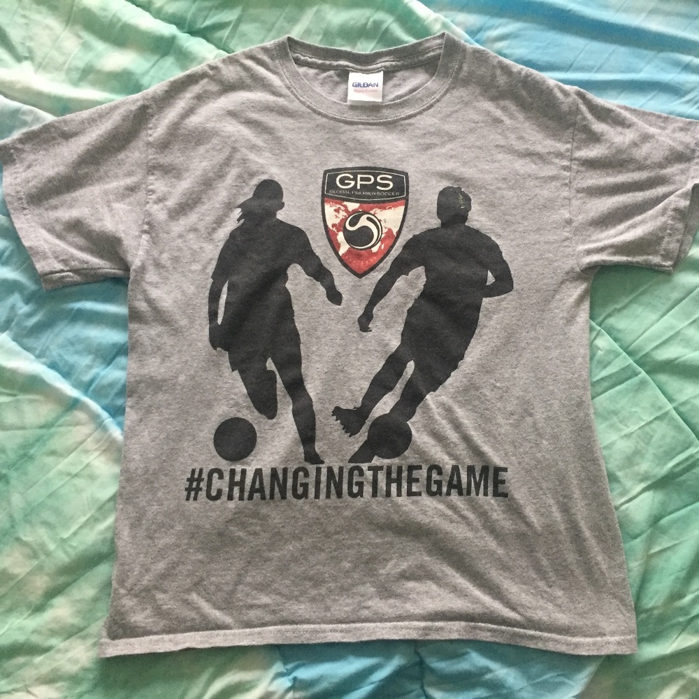 Grey soccer t-shirt - Picture 1 of 1
